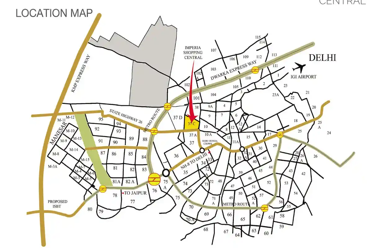Imperia Shopping Central Location Map